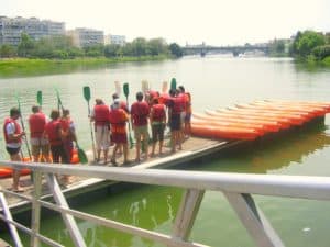 Kayak team building seville